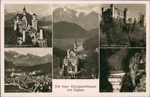 Schwangau Die bayr. Königsschlösser mit Füssen, Neuschwanstein u.a. 1940