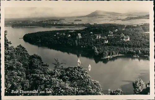 Thammühl-Hirschberg am See Staré Splavy Doksy  Blick auf See  Teilansicht 1940