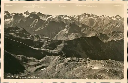 Oberstdorf (Allgäu) Alpen  Nebelhornhaus Nebelhorn 1930    "Nebelhorn-Bahn"