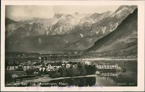 Ansichtskarte Zell am See Panorama-Ansicht Blick Alpen Steinernes Meer 1940