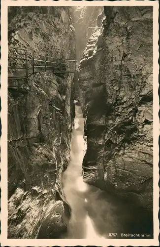 Tiefenbach Oberstdorf (Allgäu) Breitachklamm Waterfall Wasserfall 1940