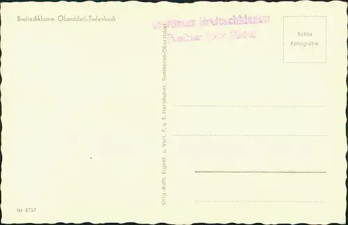 Tiefenbach Oberstdorf (Allgäu) Breitachklamm Waterfall Wasserfall 1940