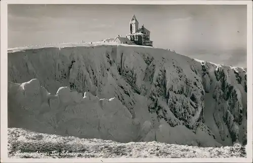 Schreiberhau Szklarska Poręba Vereiste Schneegrubenbaude Schronisko   1937