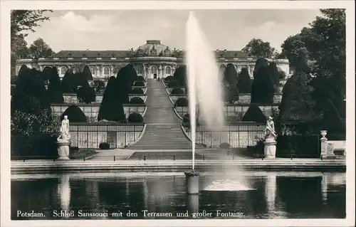 Ansichtskarte Potsdam Sanssouci 1930