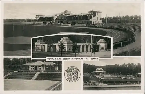 Ansichtskarte Frankfurt am Main Sportfeld Stadion Mehrbild 1932