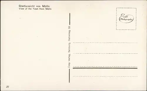 Ansichtskarte Salzburg Stadtansicht von Mülln 1932