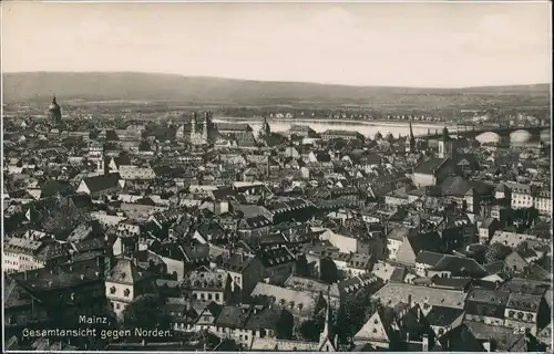 Ansichtskarte Mainz Totale 1928
