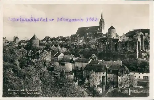 Ansichtskarte Bautzen Budyšin Nikolaibastei 1931