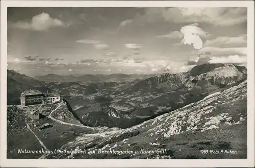 Ansichtskarte Berchtesgaden Blick auf das Watzmannhaus 1932