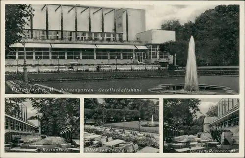 Ansichtskarte Frankfurt am Main 4 Bild Gesellschafthaus Palmengarten 1952