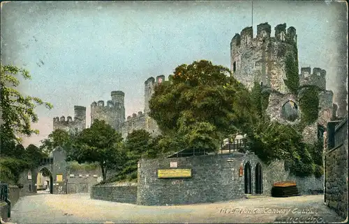 Postcard Conwy Conwy Castle Conway Castle 1911