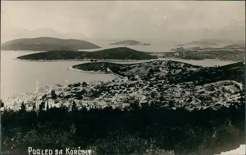 Foto Korčula Curzola Korkyra Totalansicht 1912 Privatfoto