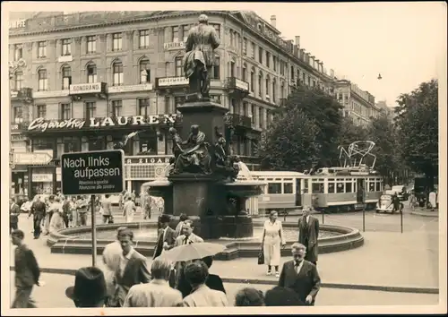 VW Käfer, Straße Geschäfte Französische Besatzungszone 1948 Privatfoto