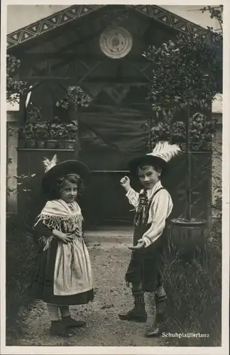 .Bayern Bayerische - Trachten Junge Mädchen Schuhplattlertanz 1931