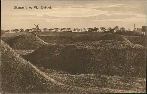 Düppel Dybbøl Sogn Skanse V og VI. Dybbøl. Windmühle Stadt 1911