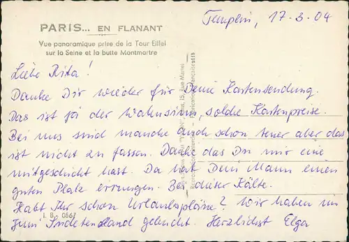 CPA Paris Luftbild 1962