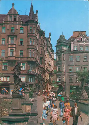 Postcard Glatz Kłodzko wlot ulicy Wita Stwosa 1978