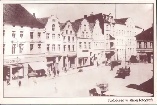 Postcard Kolberg Kołobrzeg Markt Nettelbeckhaus 1913/1999 REPRO
