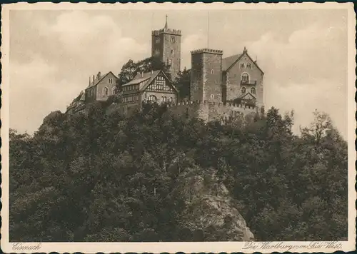 Ansichtskarte Eisenach Wartburg 1928