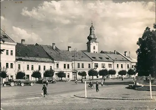 Postcard Rosenau Rožňava Rozsnyó namestie/Marktplatz 1961