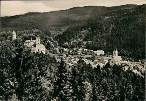 Postcard Rosenberg (Böhmen) Rožmberk nad Vltavou Stadt und Schloss 1959