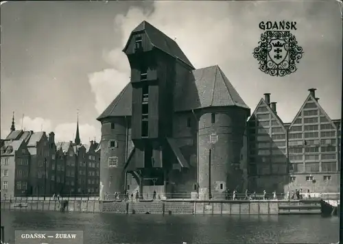 Postcard Danzig Gdańsk/Gduńsk Stadtteilansicht - Zuraw 1970