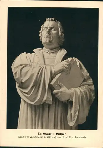 Eisenach Martin Luther (Statue in Eisenach v. Prof. Donndorf) 1933