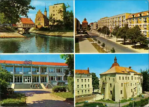 Stolp Słupsk Stadtteilansichten Mehrbild-AK 4 Ansichten 1975