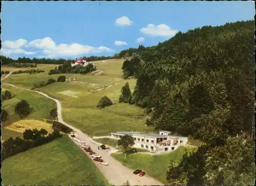 Ansichtskarte Langfurth Café Pension Haus am Berg Bes. Erika Stege 1978