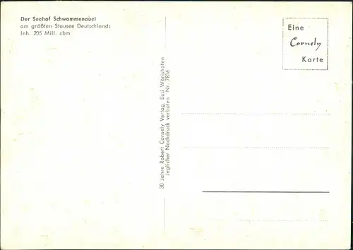 Ansichtskarte Schwammenauel-Heimbach (Eifel) Rurtalsperre Schwammenauel 1969