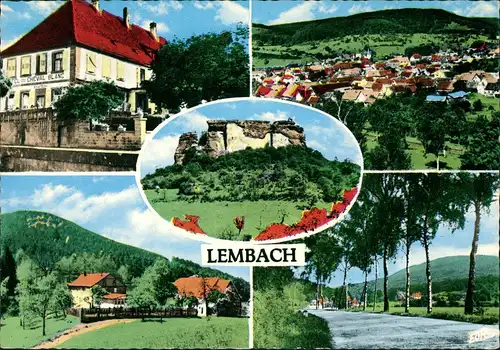 Lembach (Bas-Rhin) Mehrbild-AK 5 Echtfoto-Ansichten (Frankreich) 1970