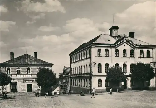 Postcard Skutsch Skuteč Palackého náměstí Stadtteilansicht 1955
