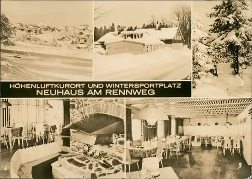 Neuhaus am Rennweg DDR Mehrbild-AK Umland-Ansichten Stadtteilansichten 1970
