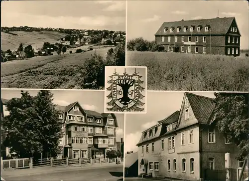 Neuhaus am Rennweg DDR Mehrbild-AK Umland, Stadtteilansichten, Häuser 1957