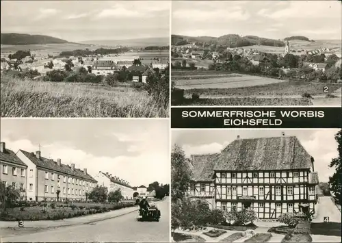 Worbis-Leinefelde-Worbis Umland-Ansichten Eichsfeld DDR Mehrbildkarte 1971/1970