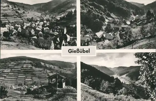 Gießübel-Schleusegrund Panorama-Ansichten 4 Fotos DDR Mehrbild-AK 1967