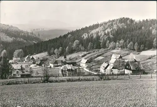 Ansichtskarte Großrückerswalde Totale 1980