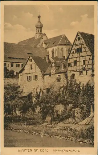 Ansichtskarte Bad Wimpfen Dominikanerkirche 1912