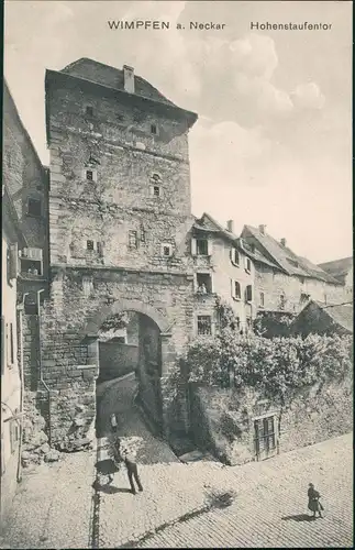 Ansichtskarte Bad Wimpfen Hohenstofentor 1912