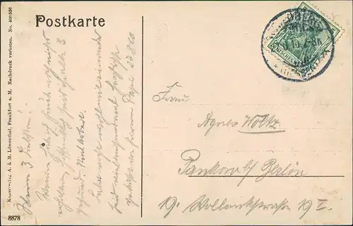 Ansichtskarte Friedberg (Hessen) MB: Adolfsturm, Schkoß, Burg 1910