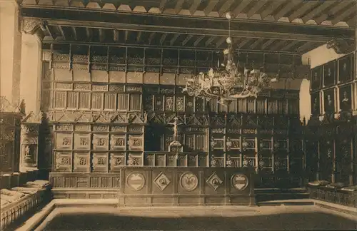 Ansichtskarte Münster (Westfalen) Friedenssaal - Kronleuchter 1913