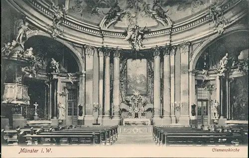 Ansichtskarte Münster (Westfalen) St. Clemenskirche - Altar 1909