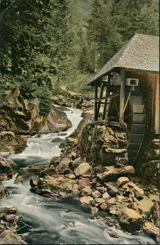 Ansichtskarte .Baden-Württemberg Schwarzwald (Mittelgebirge) Sägmühle 1911