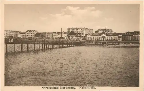 Ansichtskarte Norderney Kaiserstraße 1922