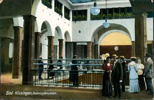 Ansichtskarte Bad Kissingen Rakoczybrunnen - Innen 1913