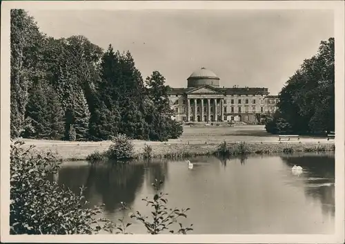 Bad Wilhelmshöhe-Kassel Cassel SCHLOSS WILHELMSHÖHE Mittelbau, Gartenseite 1940
