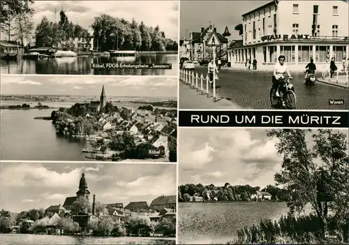 Waren (Müritz) Umland-Ansichten ua. aus Waren, Röbel u. Mirow, DDR AK 1970