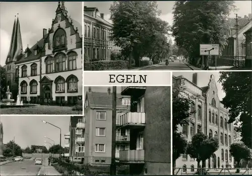 Ansichtskarte Egeln Stadtteilansichten, DDR Mehrbildkarte 1981/1978