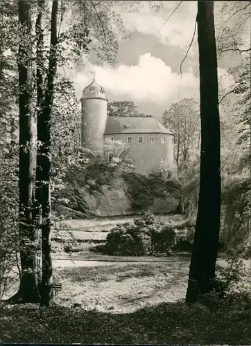 Chemnitz Burg Rabenstein, Textkarte über Kulturschätze der DDR 1970