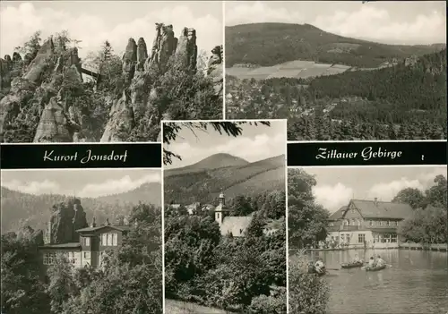 Jonsdorf Umland-Ansichten Zittauer Gebirge, DDR Mehrbildkarte 1973/1972